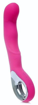 Розовый вибратор для массажа точки G - 20 см. (Цвет: розовый)