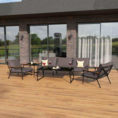 Диван трехместный Ideal Patio ФЕСТА антрацит