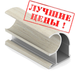 Вертикальный профиль С (5,40 м) Дуб дымчатый ПВХ