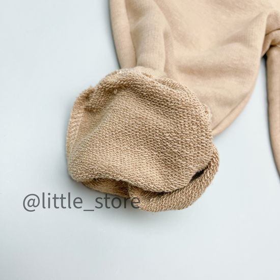 Штаны из футера, Бежевые