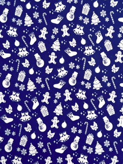 Ткань бязь плательная, рис. "Новогодний рисунок", ширина 150 см, арт. 581