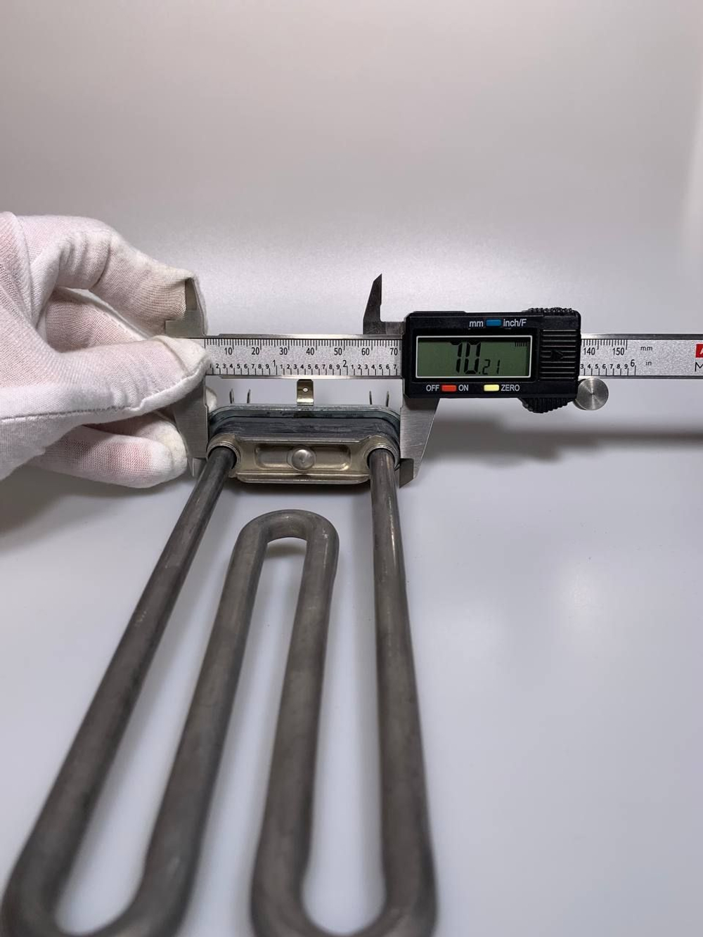 Тэн стиральной машины 1800W, 19 см Indesit, Ariston, Gorenje C00082601 красно-зеленые клеммы