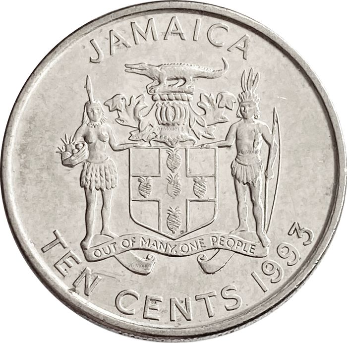 10 центов 1993 Ямайка