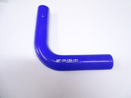 Патрубок угловой силикон 90,d 25,L150x150, 4 нити стенка (5мм) (CARUM)