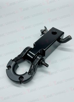 Буксирное устройство с шаклом в квадратный фаркоп 50х50 (черный/красный)