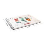 Скетчбук А5, 20л, на гребне, пл. 180гр, белая бумага, Спейс Cute plants