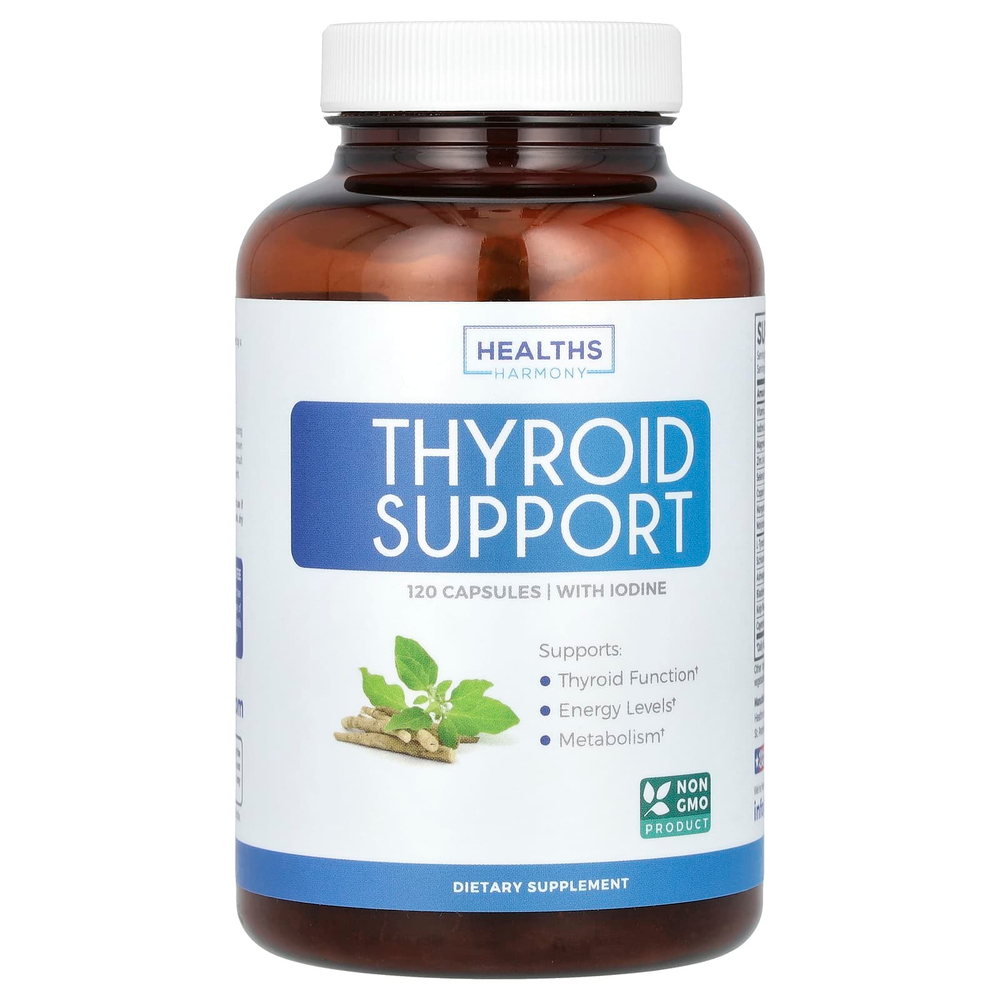 Healths Harmony, Поддержка щитовидной железы, 120 капсул