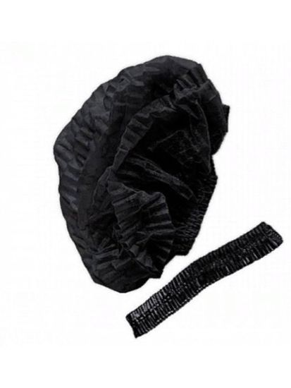 Шапочка одноразовая "Шарлотка" черная 50 шт/уп.