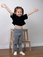 Футболка детская укороченная базовая