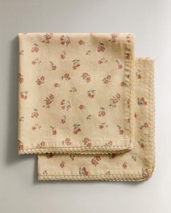 Zara Home столовая салфетка из хлопка, цветочный мотив, 45 45 см (комплект 2 шт.) · 4278/022