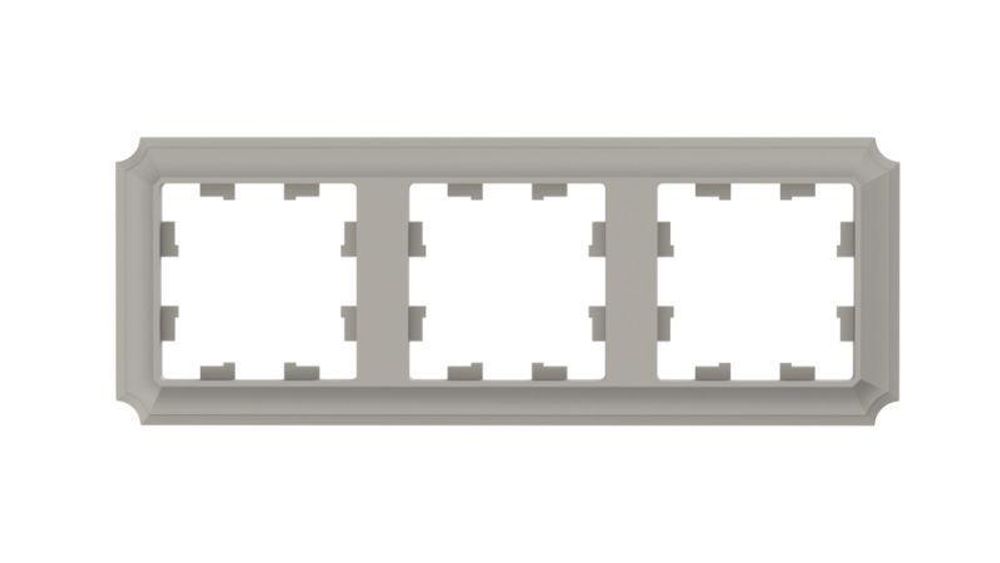 Рамка 3-м AtlasDesign Antique универс. шампань SE ATN100503