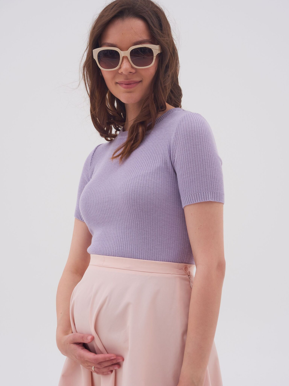 Футболка вязаная