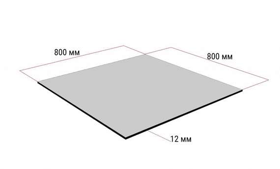 Стол Fuoz HPL, 80х80 см, индийский шесман