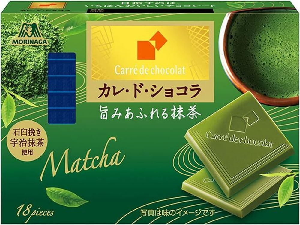 Шоколад Carre de Chocolat 18шт, Morinaga, 87г