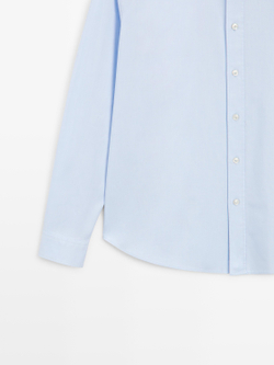Massimo Dutti Рубашка Оксфорд стандартного кроя, небесно-голубой