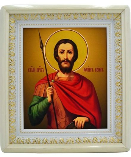 Икона Иоанна Воина ручной работы.