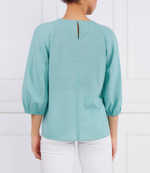 Льняная блузка Marc O' Polo - бирюзовый(303 1305 41053)