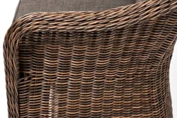 "Равенна" диван двухместный плетенный из ротанга, цвет коричневый