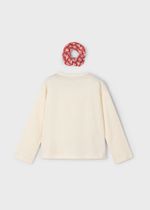 лонгслив с резинкой для волос