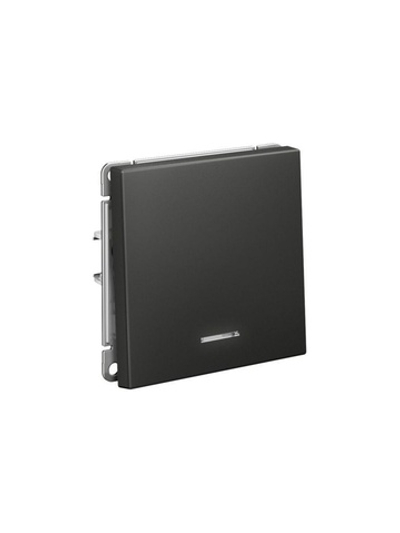 Выключатель 1-кл. ArtGallery (сх. 1а) 10AX с подсветкой механизм базальт SE GAL001413