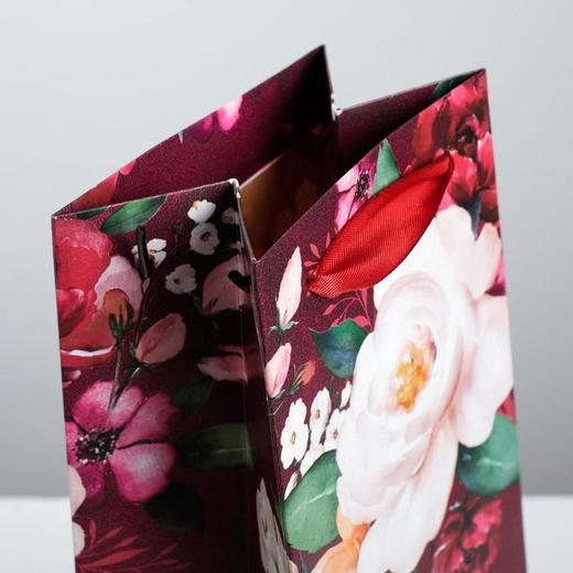 Пакет под бутылку "От всей души", 13 х 10 х 36 см