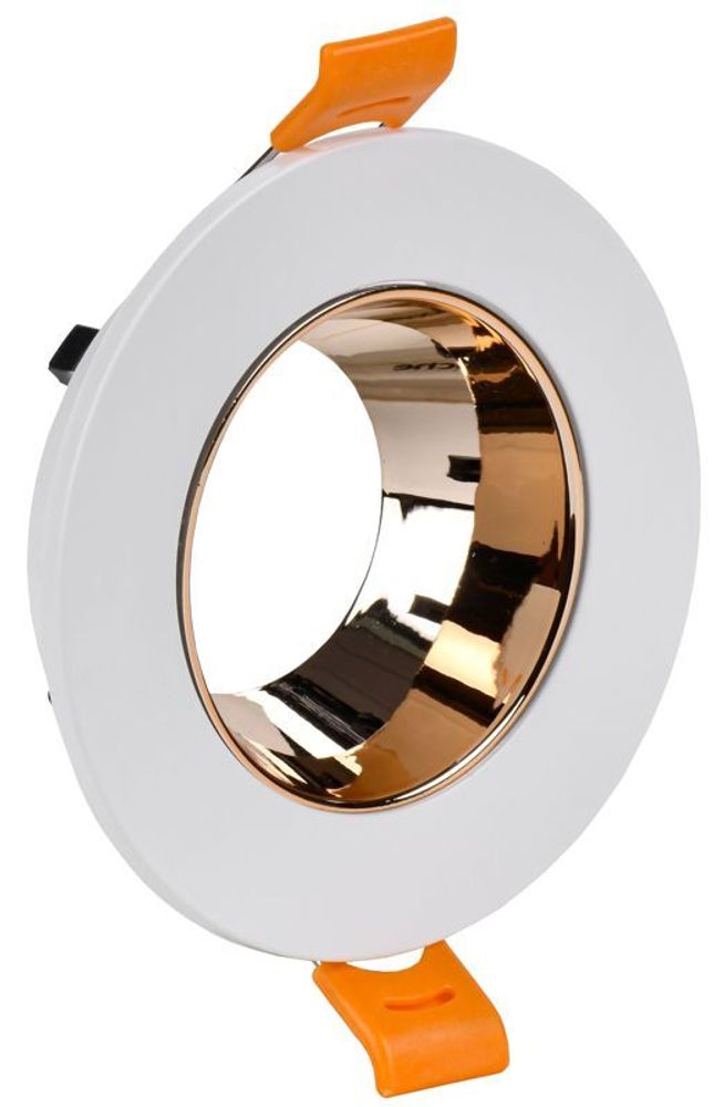 Светильник 4106 встраиваемый поворотный GU10 бел./золото пласт. IEK LT-UVB0-4106-GU10-1-K22 Светильник 4106 встраиваемый поворотный GU10 бел./золото пласт. IEK LT-UVB0-4106-GU10-1-K22