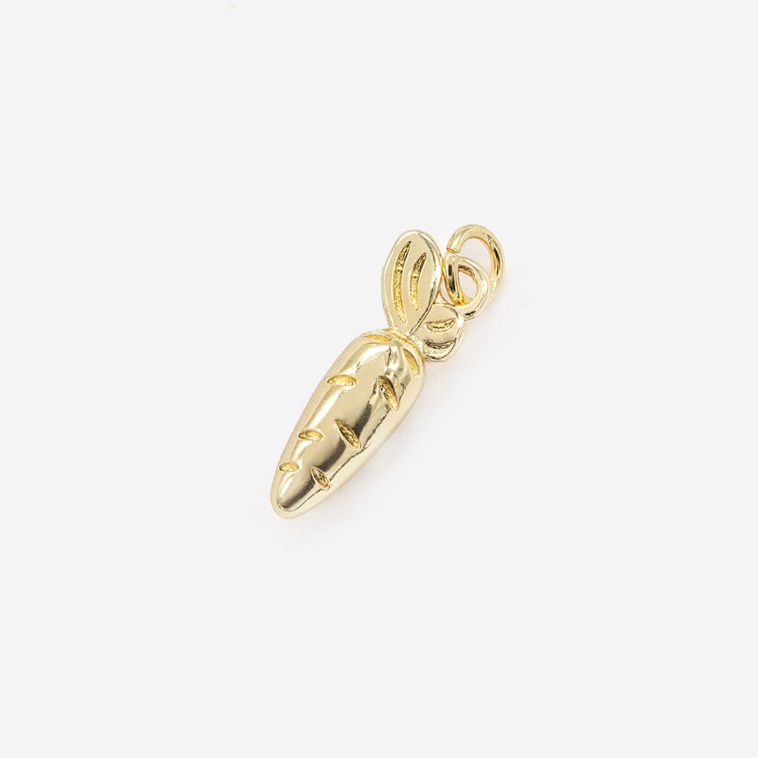 Подвеска "Морковка", 18,5*6мм, позолота