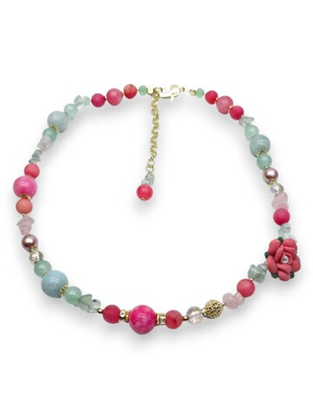 91002741 Колье Роман с камнем