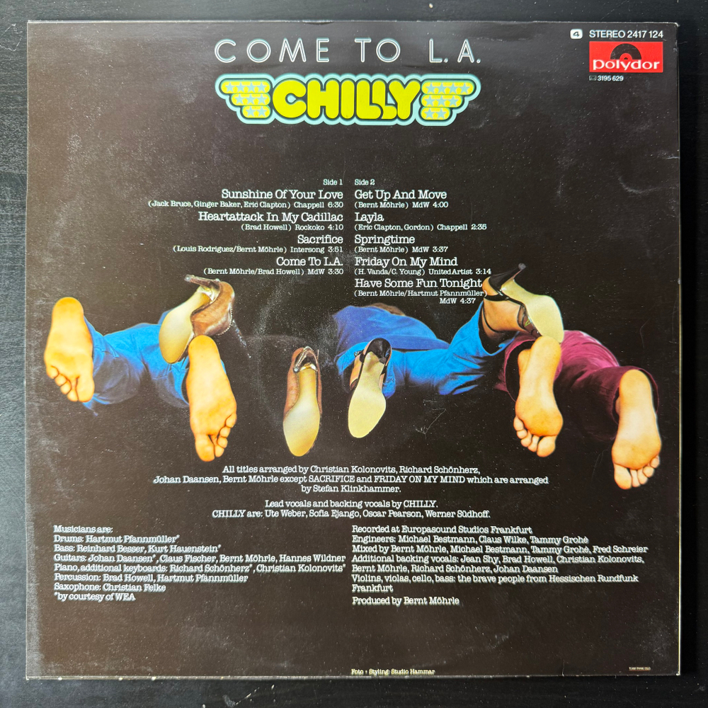 Chilly ‎– Come To L.A. (Скандинавия 1979г.)