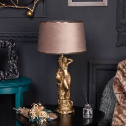 Настольная лампа Девушка с кувшином Тюссо Капучино