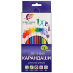 Карандаши 12цв. шестигран. дерев. "Классика" (Луч)