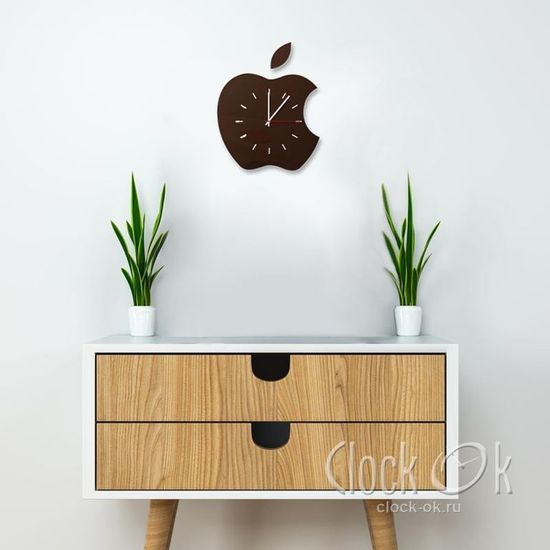 Настенные часы Яблоко