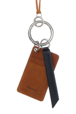 Подвеска - картхолдер с карабином CARAMEL
