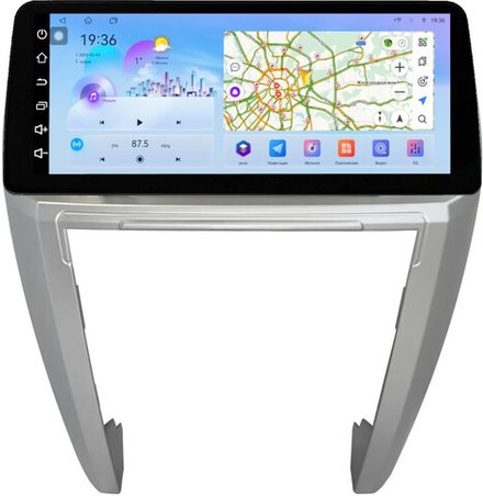 Магнитола для Land Rover Discovery 3 2005-2009 (прямые углы) - FarCar монитор 12.3" 2K QLED на Android 14, TS10, CarPlay, 4G SIM-слот