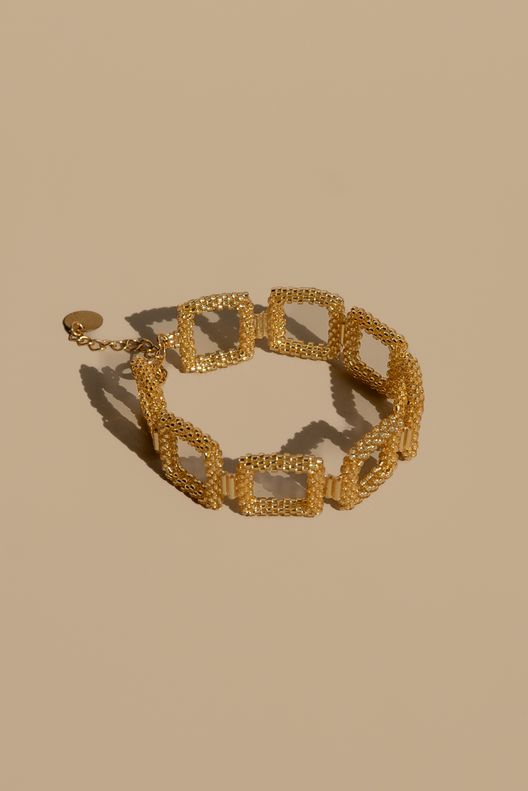 Браслет из квадратов / Beaded Breakfast