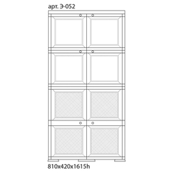 Шкаф пластиковый "УЮТ" Э-052-Ш. 1 Вариант.