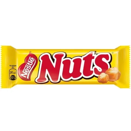 Nuts Батончик шоколадный, 50гр, блок 30шт., Натс
