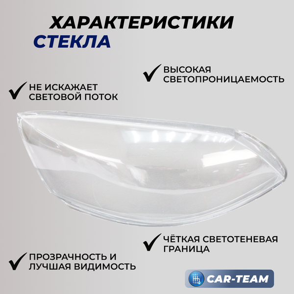 Стекло фары (поликарбонат) Лада Калина 2, правое (2192/94-3711070-15)