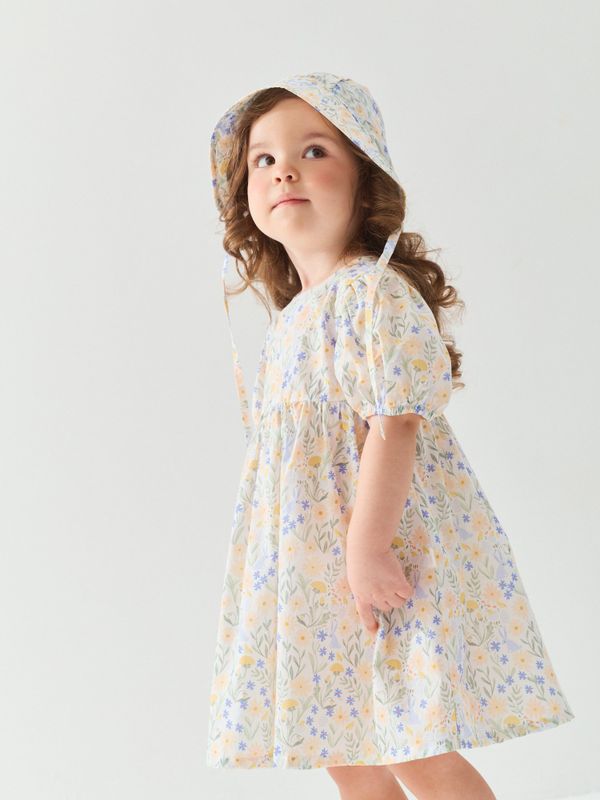 Чепчик хлопковый с козырьком 