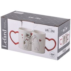 НАБОР ИЗ 2 КРУЖЕК "ДАВАЙ ОБНИМЕМСЯ" 260 МЛ