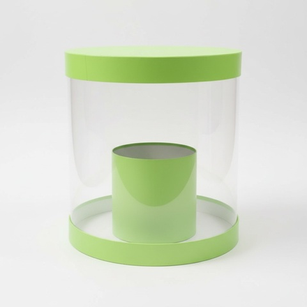 Коробка аквариум 32см Цвет :Зеленый .