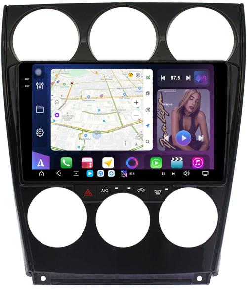 Магнитола для Mazda 6 GG 2002-2007 - FarCar S500-TS20 монитор 9.5" 2K QLED на Android 14, Быстрейшая, CarPlay, 4G SIM-слот