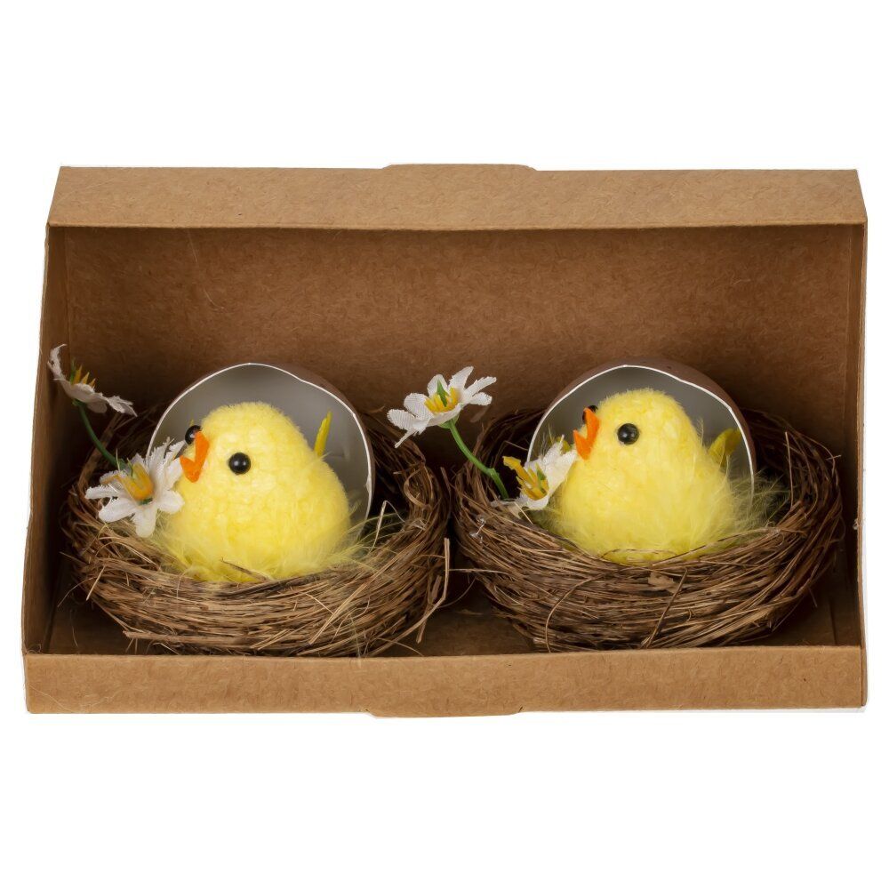 GAEM Набор из 2-х изделий декоративных "Гнездо пасхальное" (7*4,5), L15 W8 H7,5 см