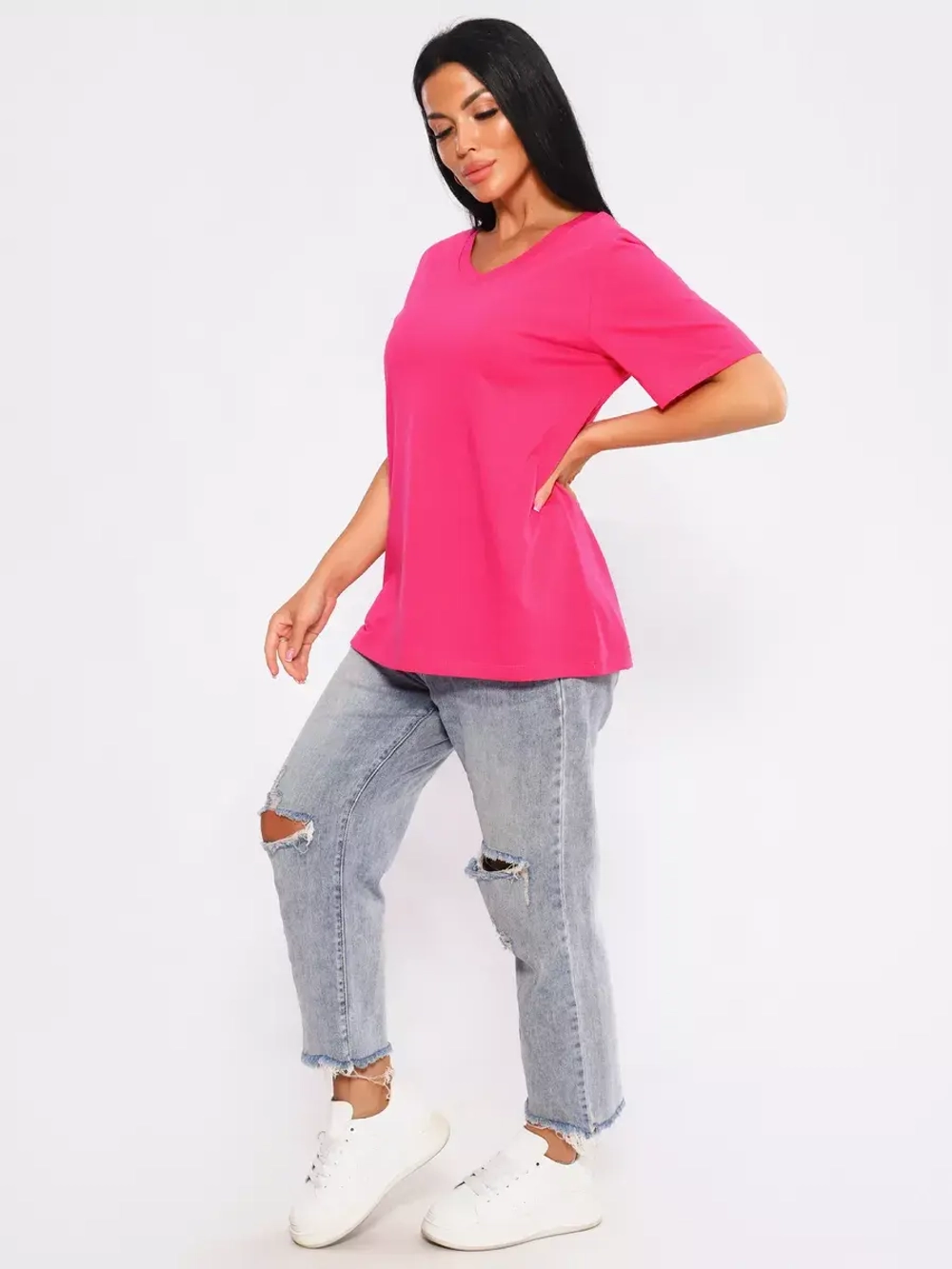 Футболка базовая большие размеры