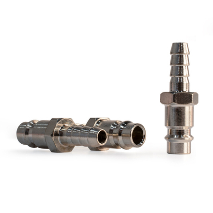 Штуцер папа ёлка d.8мм M, никелированная сталь, 50шт