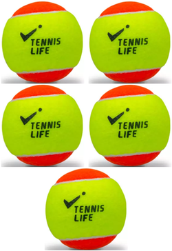 Мячи для пляжного тенниса Tennis Life пакет 5 шт