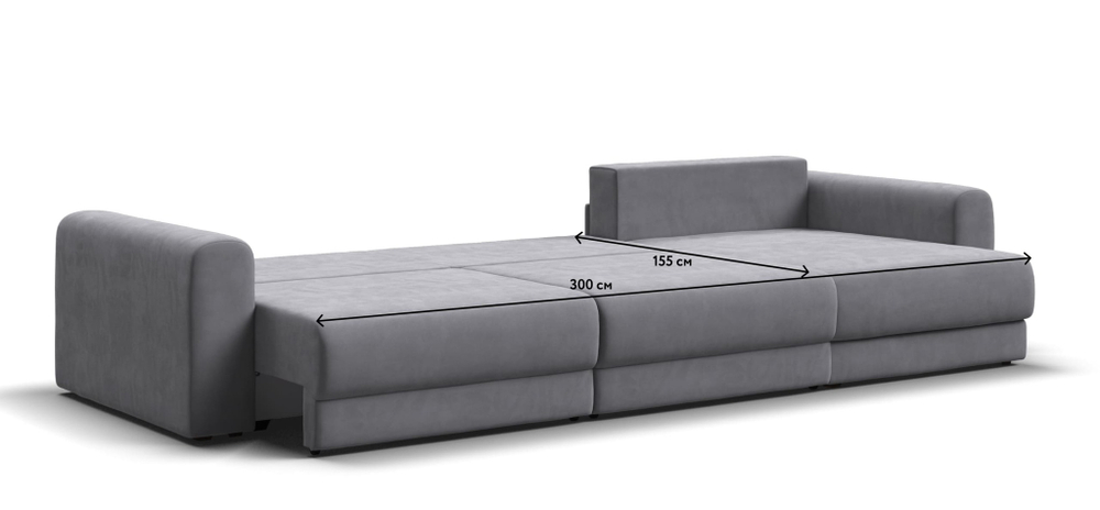 Модульный угловой диван РИЧМОНД MODOOL MAX Велюр Royal агат