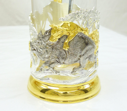 Подстаканник "Охота на кабана"