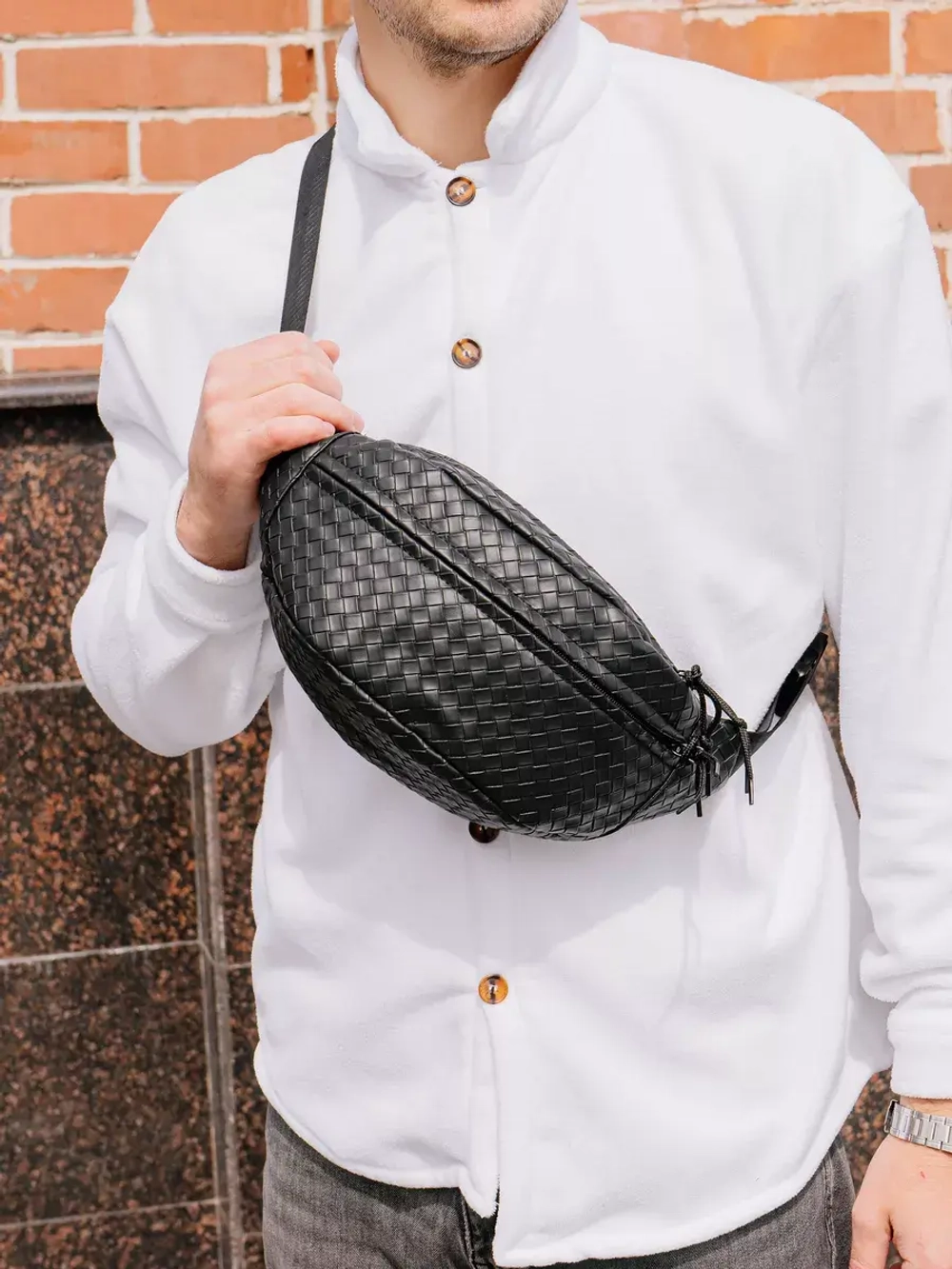 Сумка через плечо cross body бананка поясная