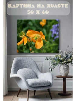 Картина на стену 40 X 50 Мак